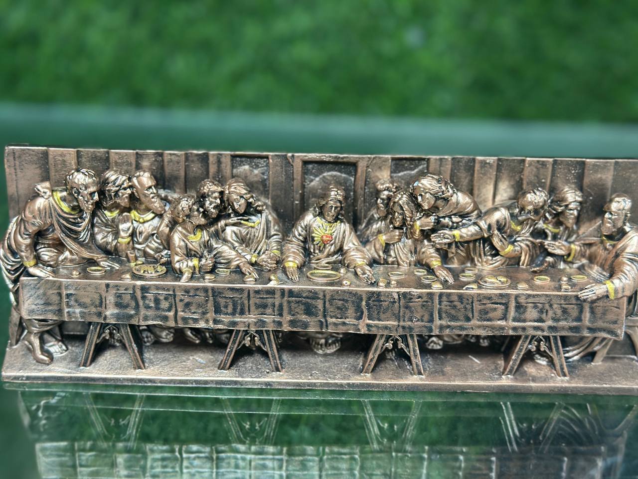 The Last Supper - Antique Religious Tabletop Masterpiece