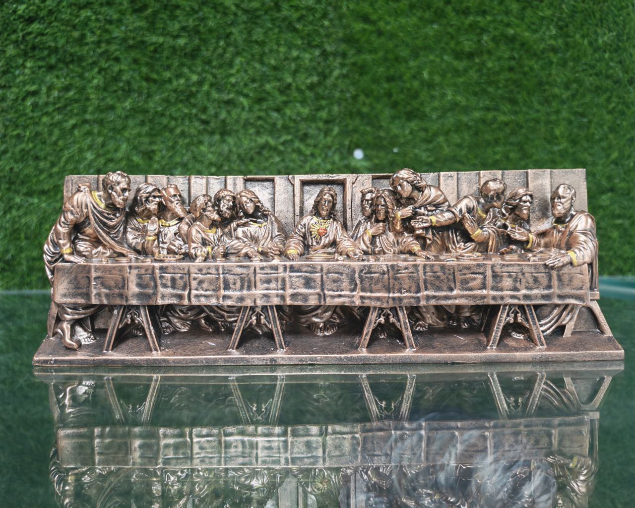 The Last Supper - Antique Religious Tabletop Masterpiece