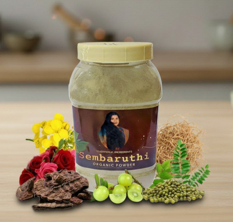 செம்பருத்தி சிகாக்காய் மூலிகை தலைமுடி தூள்